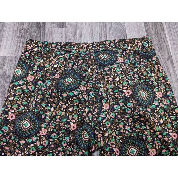 J. Crew Womens Size 6 Floral Paisley Multicolored Capri Cropped Pants - Picture 3 of 12